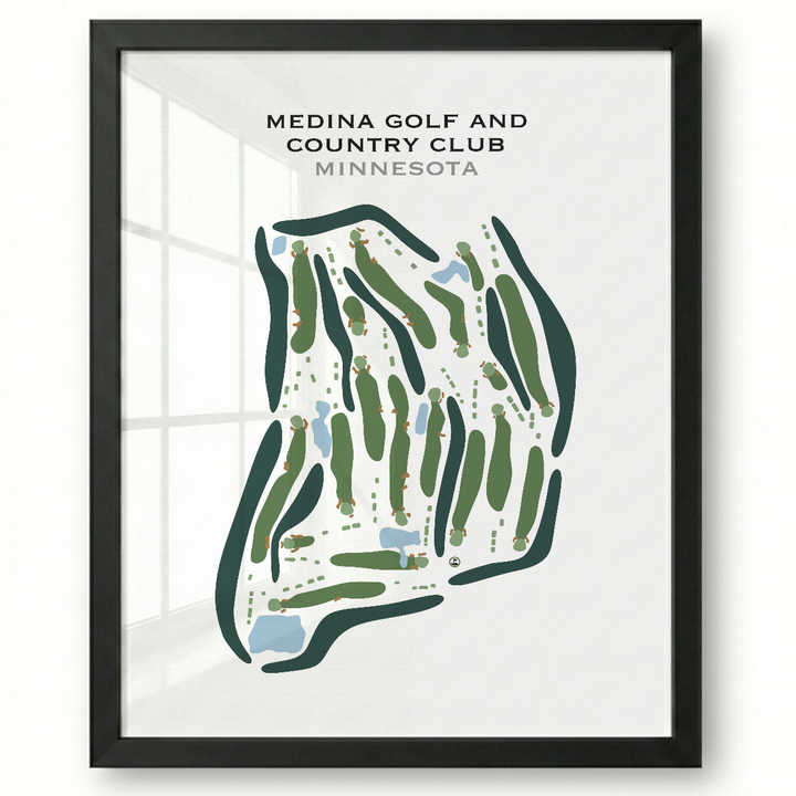 Medina Golf & Country Club, Minnesota - Printed Golf Courses