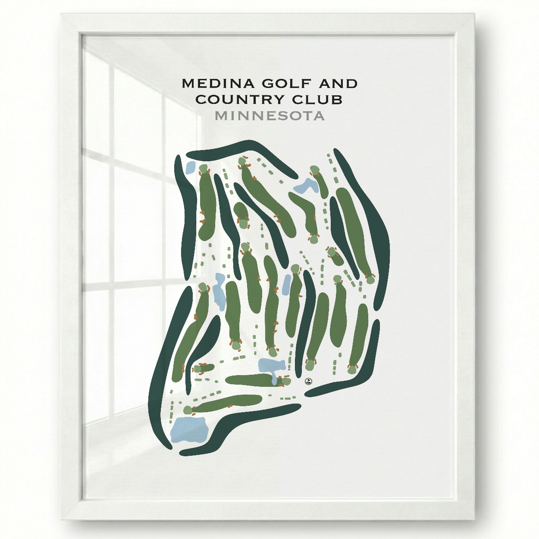 Medina Golf & Country Club, Minnesota - Printed Golf Courses