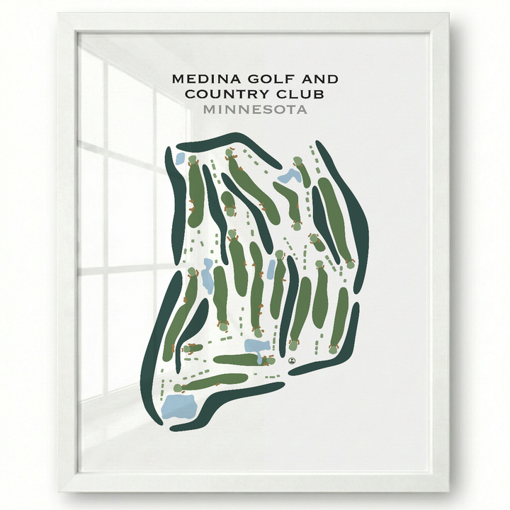 Medina Golf & Country Club, Minnesota - Printed Golf Courses