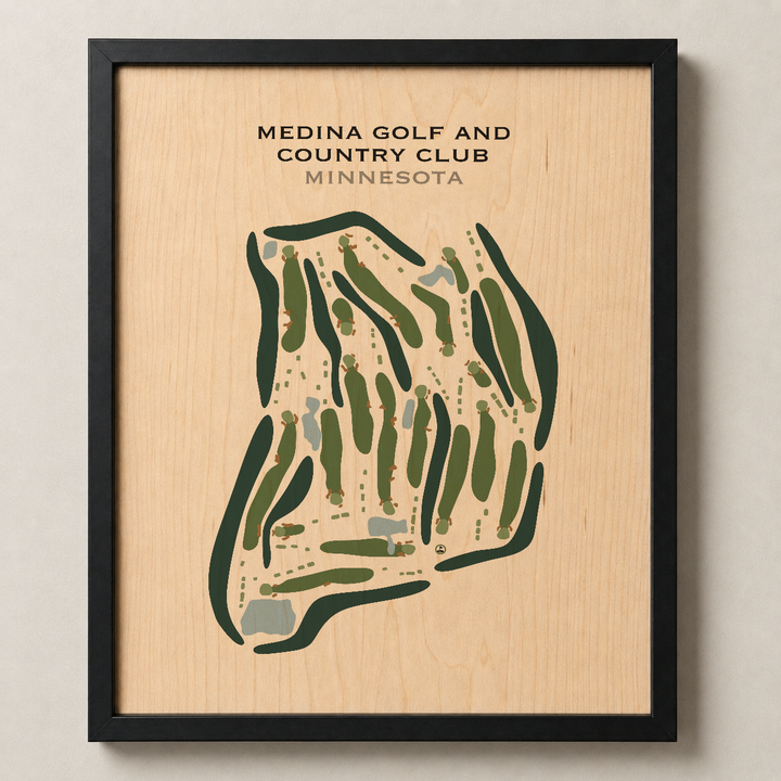 Medina Golf & Country Club, Minnesota - Printed Golf Courses