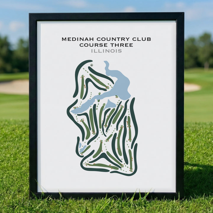 Medinah Country Club Course Three, Illinois - Printed Golf Courses