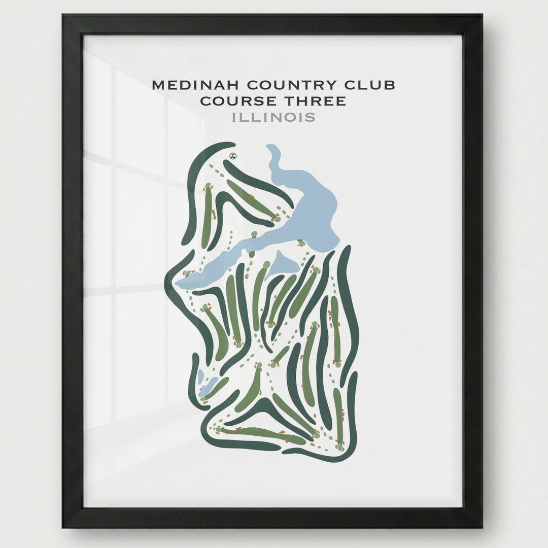 Medinah Country Club Course Three, Illinois - Printed Golf Courses