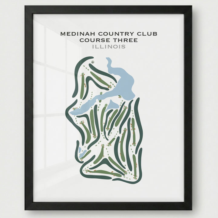 Medinah Country Club Course Three, Illinois - Printed Golf Courses