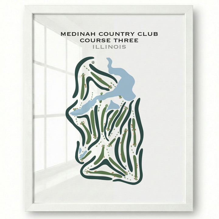 Medinah Country Club Course Three, Illinois - Printed Golf Courses