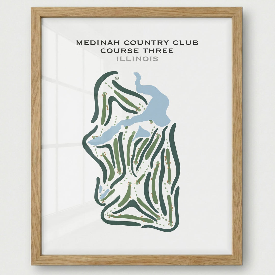 Medinah Country Club Course Three, Illinois - Printed Golf Courses