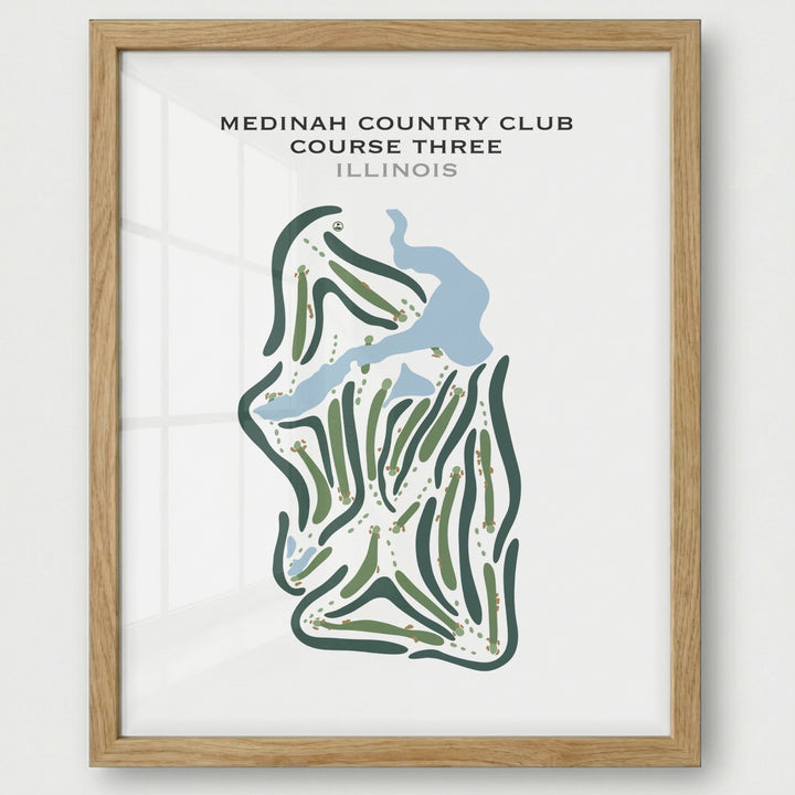 Medinah Country Club Course Three, Illinois - Printed Golf Courses