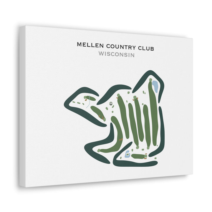 Mellen Country Club, Wisconsin - Printed Golf Courses