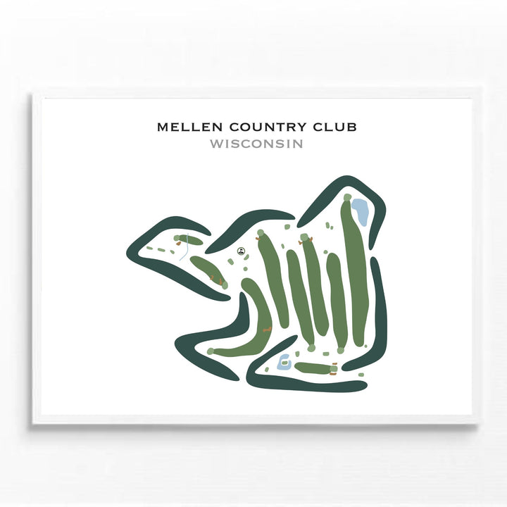 Mellen Country Club, Wisconsin - Printed Golf Courses