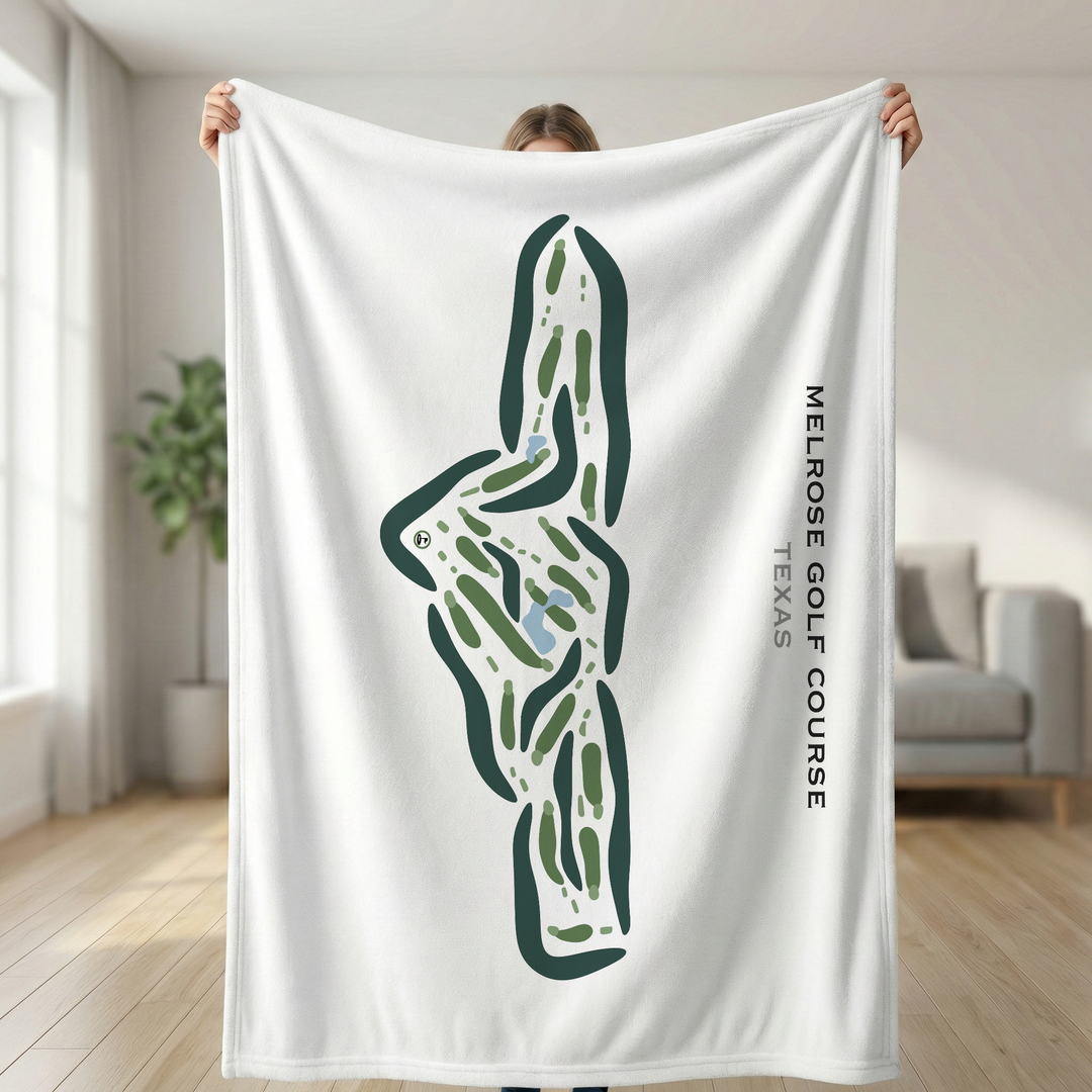 Melrose Golf Course, Texas - Printed Golf Courses