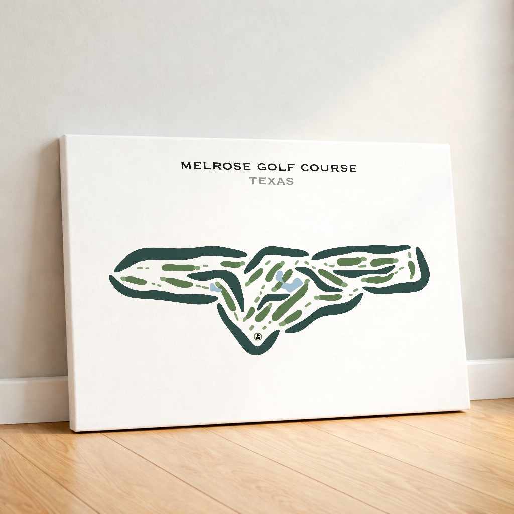 Melrose Golf Course, Texas - Printed Golf Courses