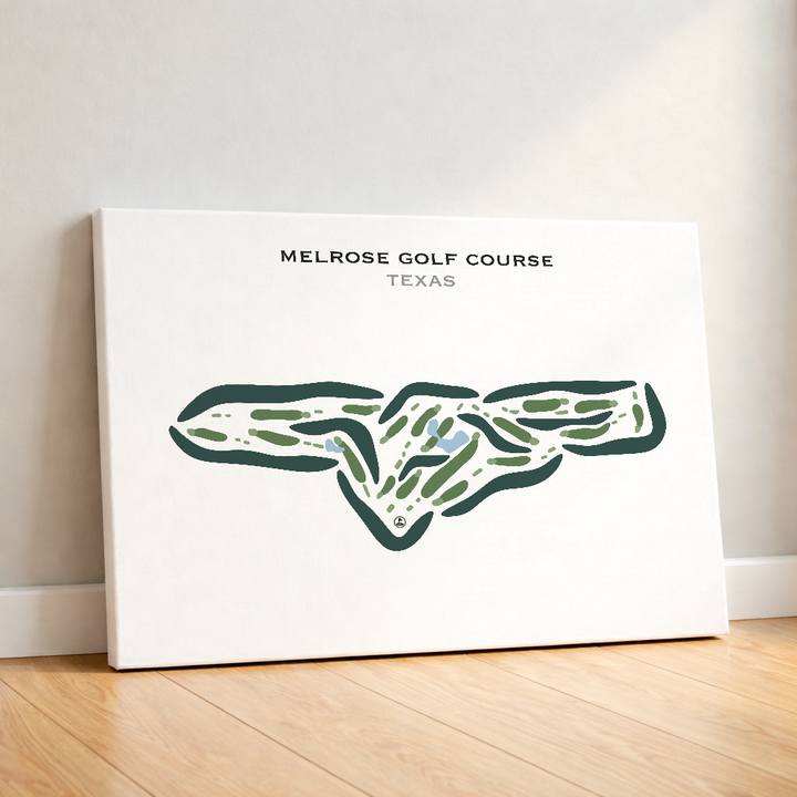 Melrose Golf Course, Texas - Printed Golf Courses