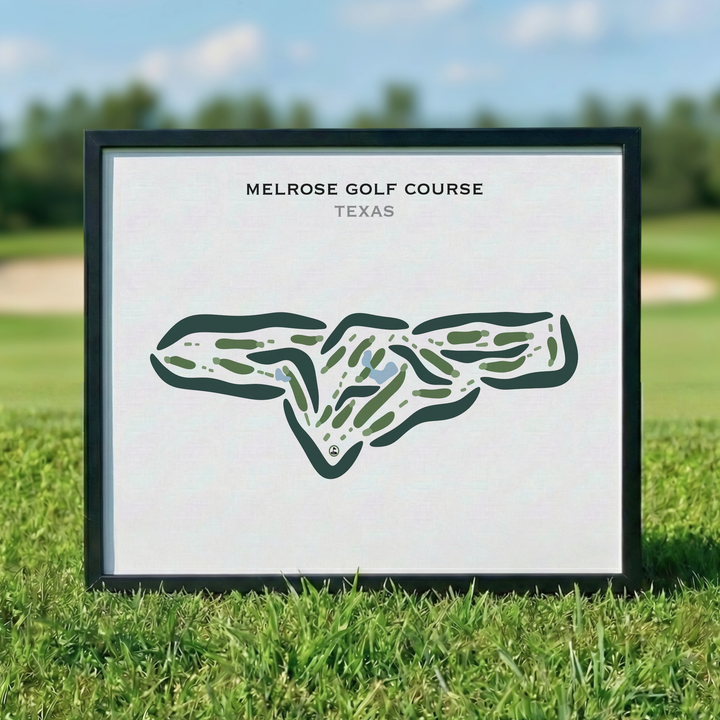 Melrose Golf Course, Texas - Printed Golf Courses