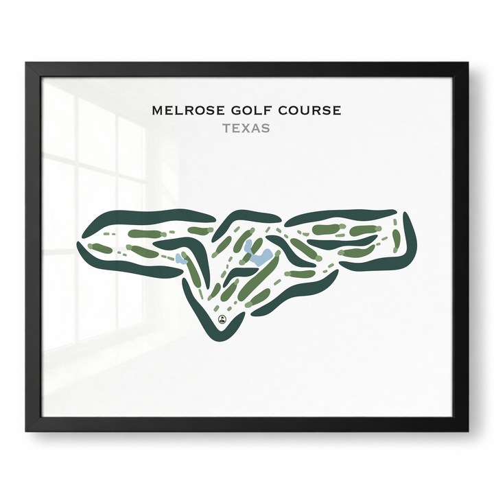 Melrose Golf Course, Texas - Printed Golf Courses