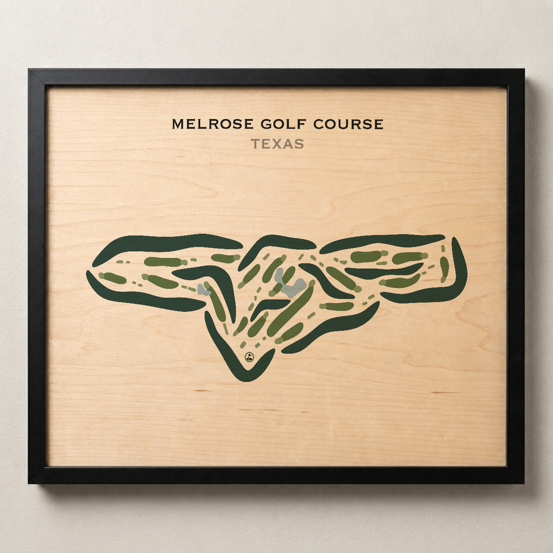 Melrose Golf Course, Texas - Printed Golf Courses