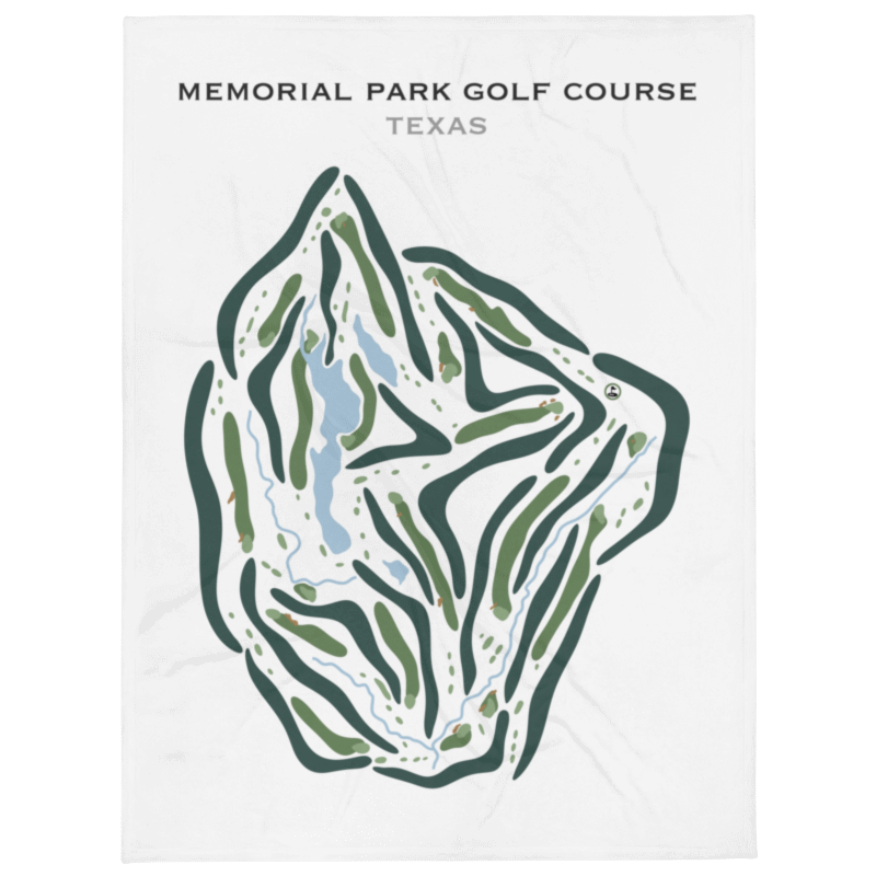 Memorial Park Golf Course, Texas - Printed Golf Courses