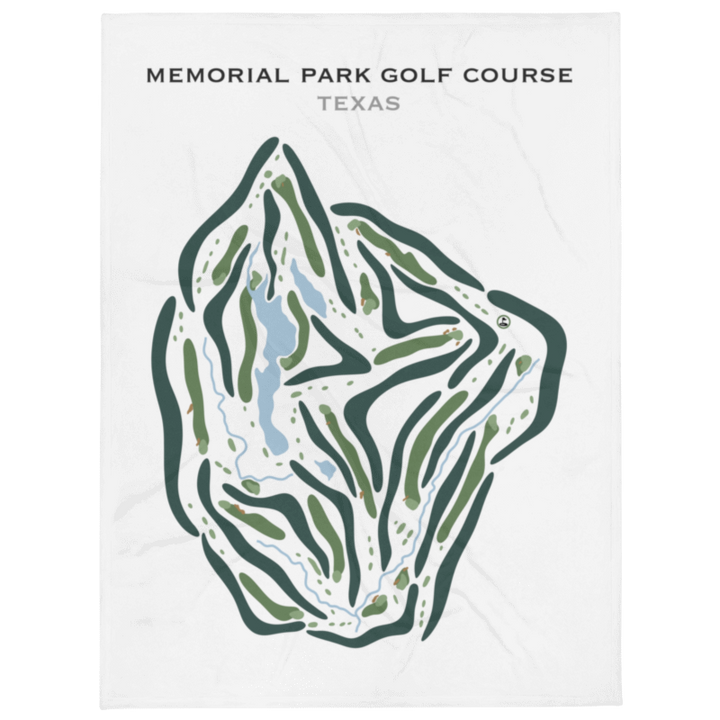 Memorial Park Golf Course, Texas - Printed Golf Courses