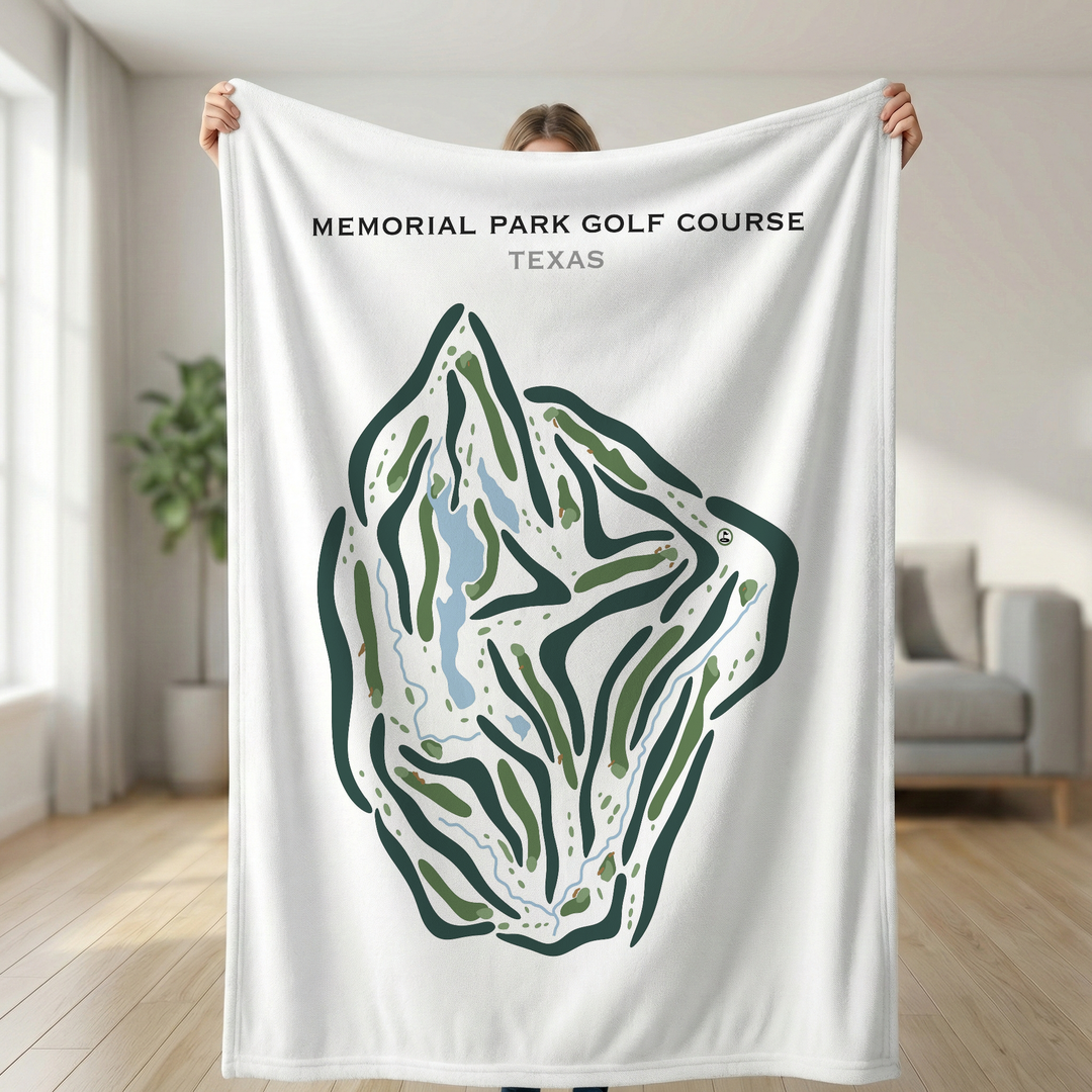 Memorial Park Golf Course, Texas - Printed Golf Courses