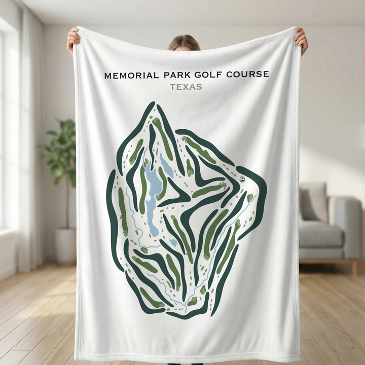 Memorial Park Golf Course, Texas - Printed Golf Courses