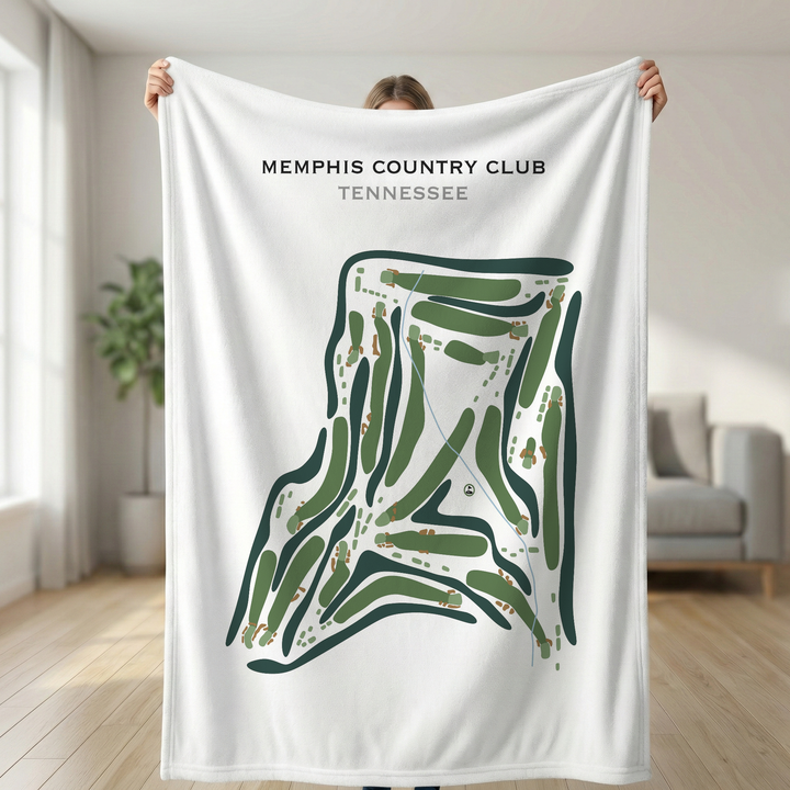Memphis Country Club, Tennessee - Printed Golf Course