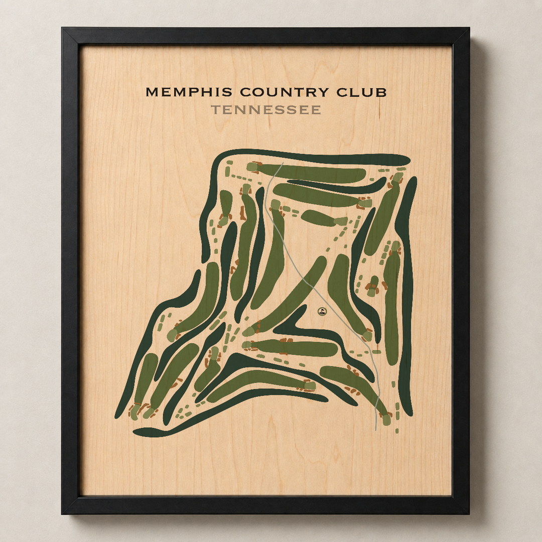 Memphis Country Club, Tennessee - Printed Golf Course
