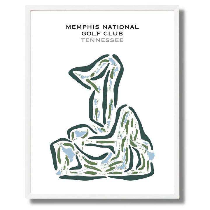 Memphis National Golf Club, Tennessee - Printed Golf Courses