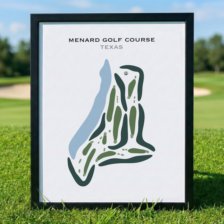 Menard Golf Course, Texas - Printed Golf Courses