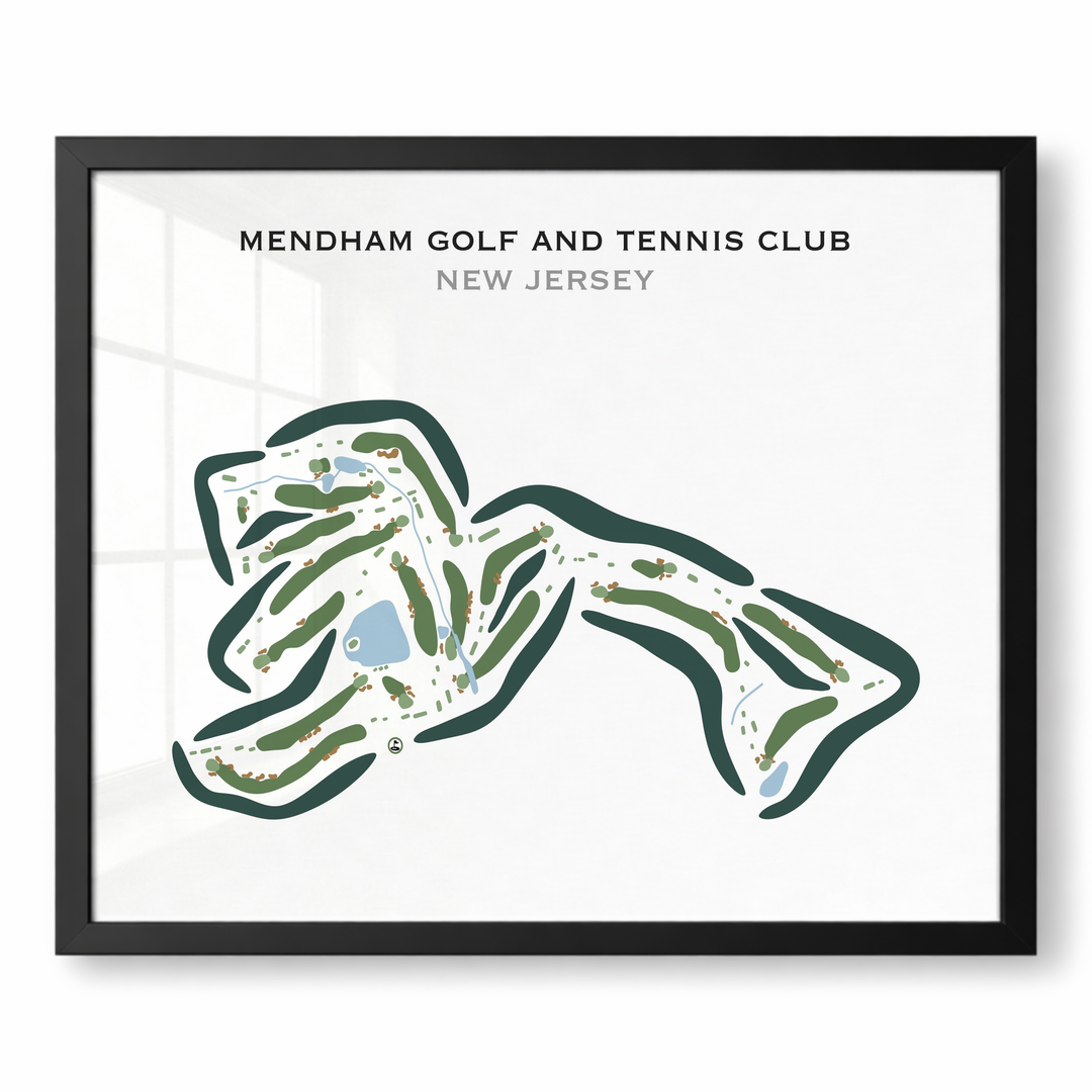 Mendham Golf & Tennis Club, New Jersey - Printed Golf Course
