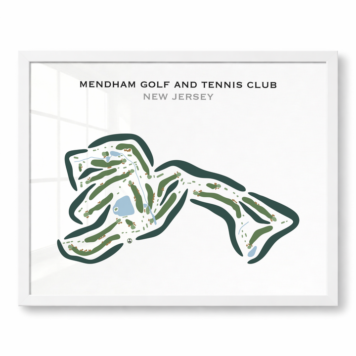 Mendham Golf & Tennis Club, New Jersey - Printed Golf Course