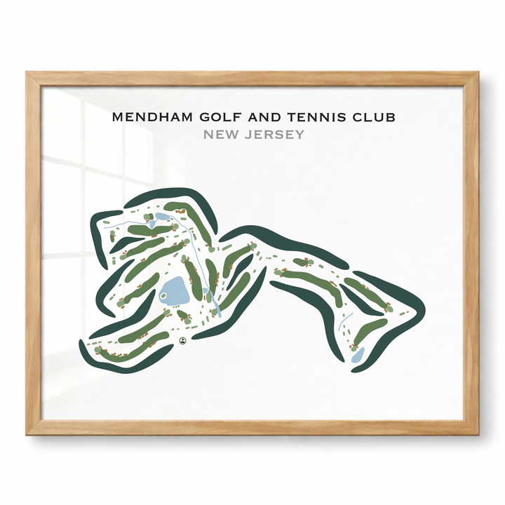 Mendham Golf & Tennis Club, New Jersey - Printed Golf Course