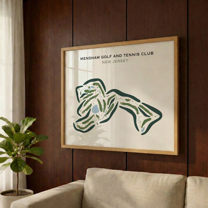Mendham Golf & Tennis Club, New Jersey - Printed Golf Course
