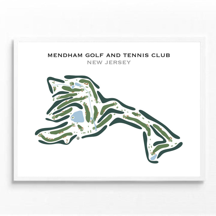 Mendham Golf & Tennis Club, New Jersey - Printed Golf Course