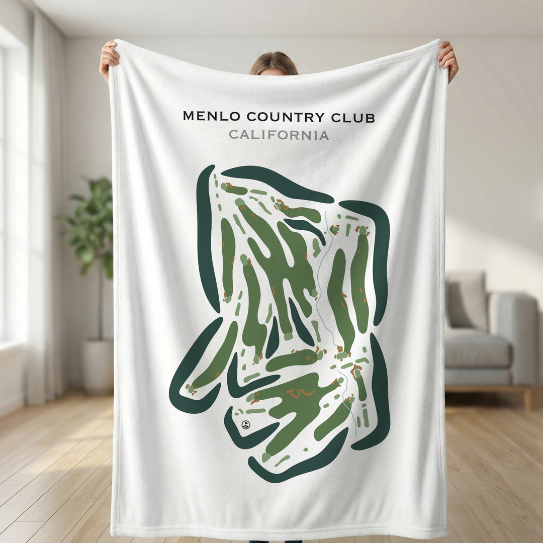 Menlo Country Club, California - Printed Golf Courses