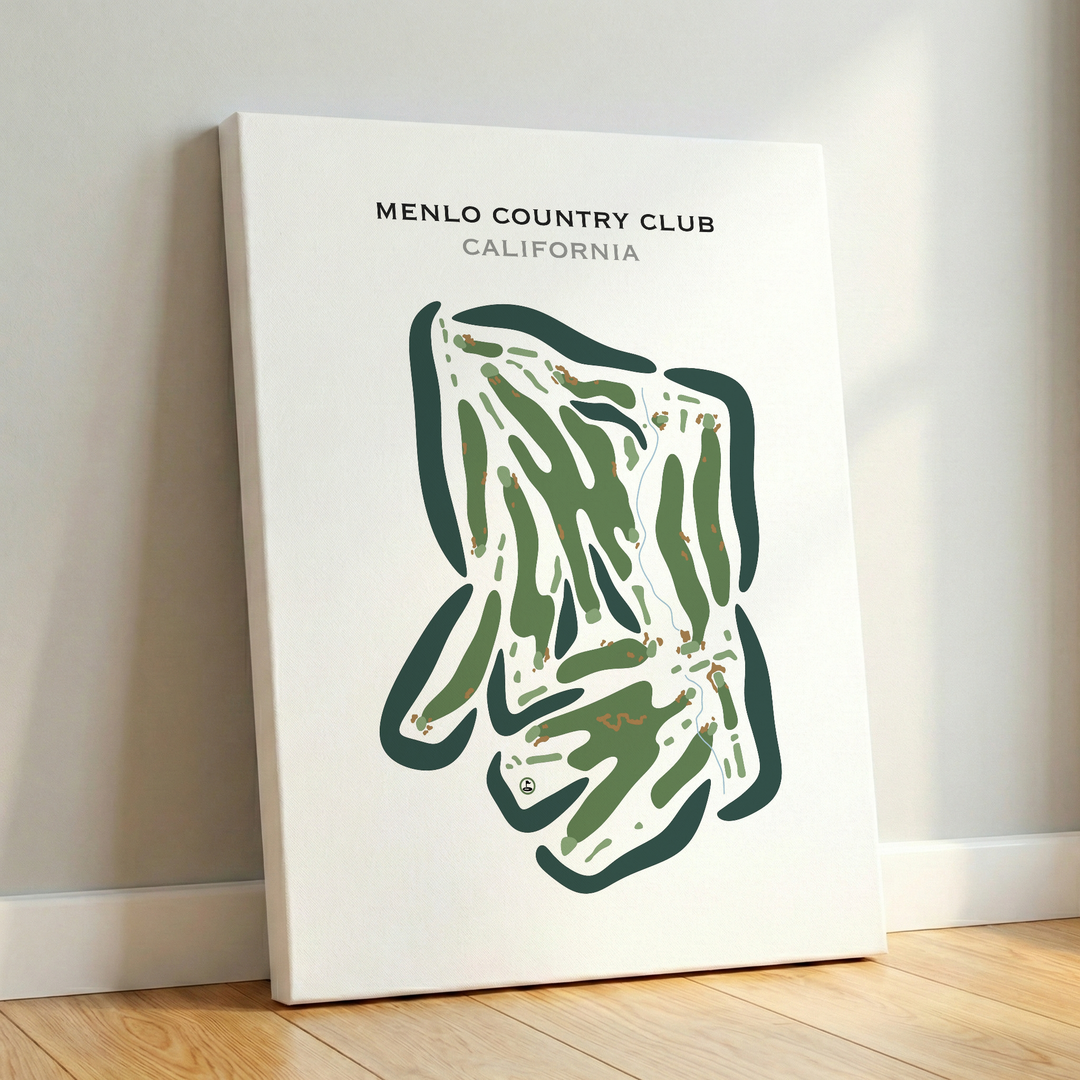 Menlo Country Club, California - Printed Golf Courses