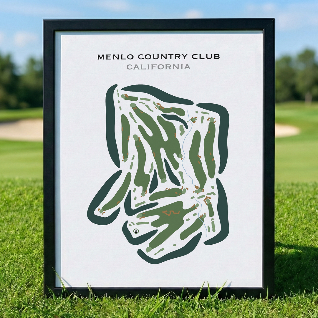 Menlo Country Club, California - Printed Golf Courses