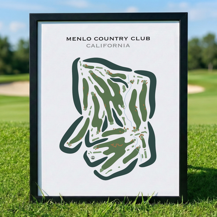 Menlo Country Club, California - Printed Golf Courses