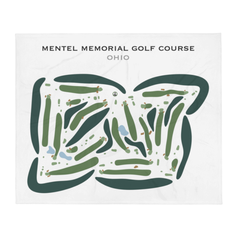 Mentel Memorial Golf Course, Ohio - Printed Golf Courses