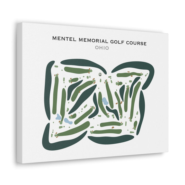 Mentel Memorial Golf Course, Ohio - Printed Golf Courses