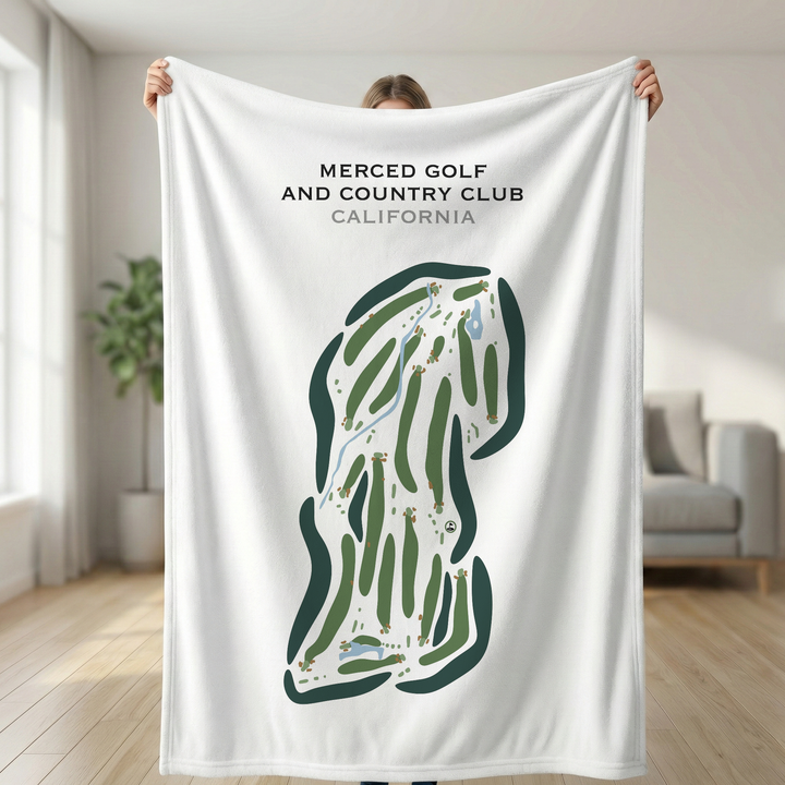 Merced Golf & Country Club, California - Printed Golf Courses