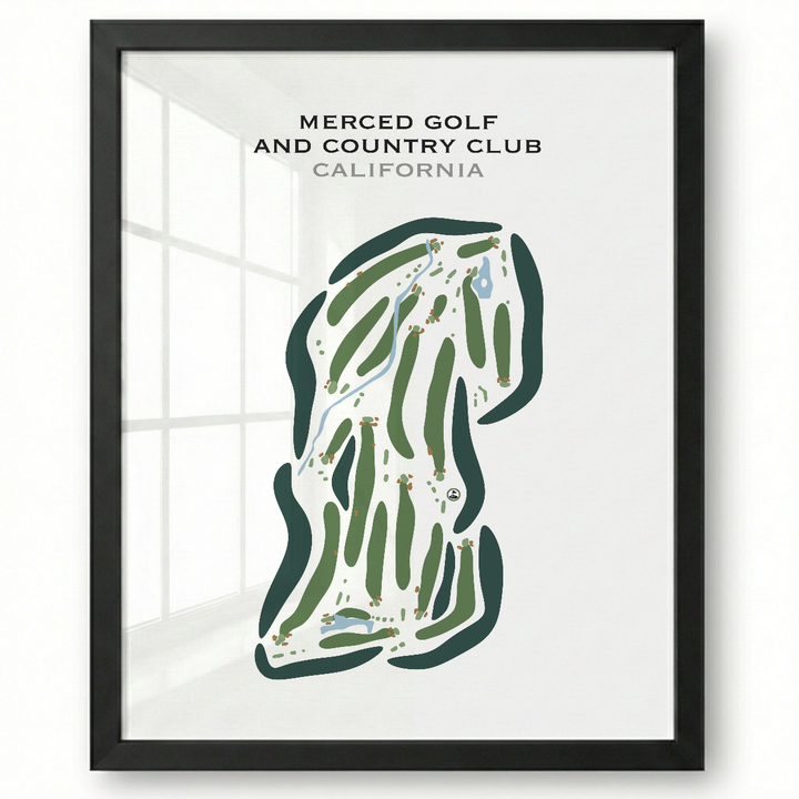 Merced Golf & Country Club, California - Printed Golf Courses