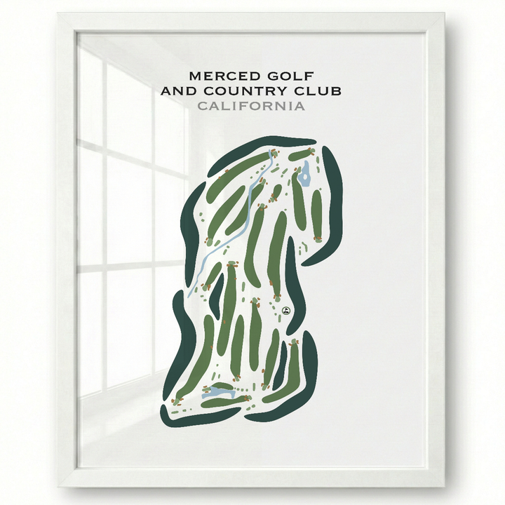 Merced Golf & Country Club, California - Printed Golf Courses