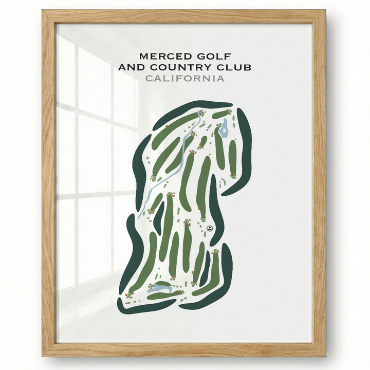 Merced Golf & Country Club, California - Printed Golf Courses
