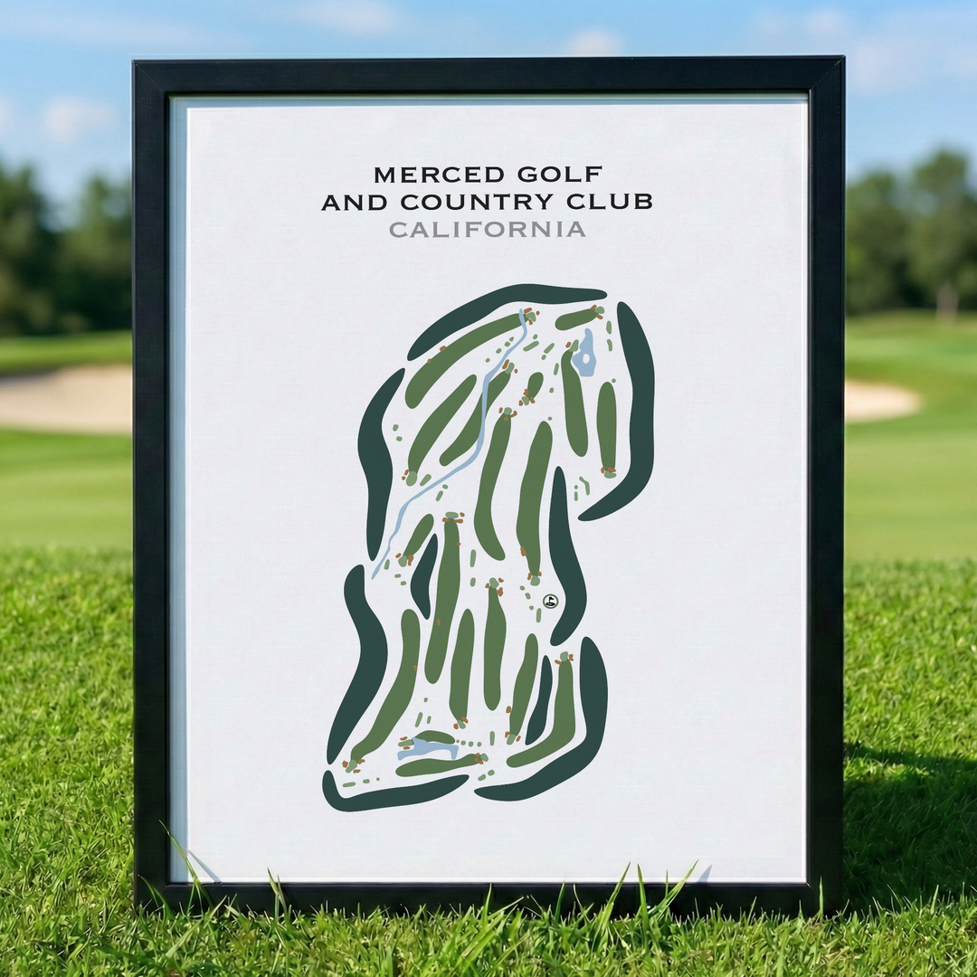 Merced Golf & Country Club, California - Printed Golf Courses