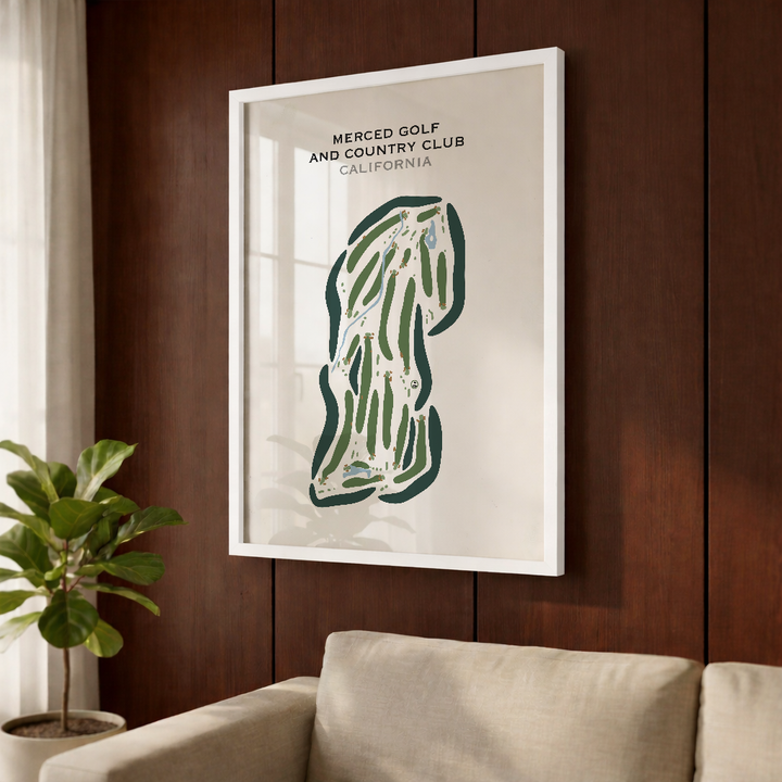 Merced Golf & Country Club, California - Printed Golf Courses