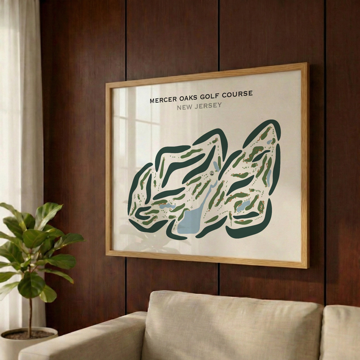 Mercer Oaks Golf Course, New Jersey - Printed Golf Courses