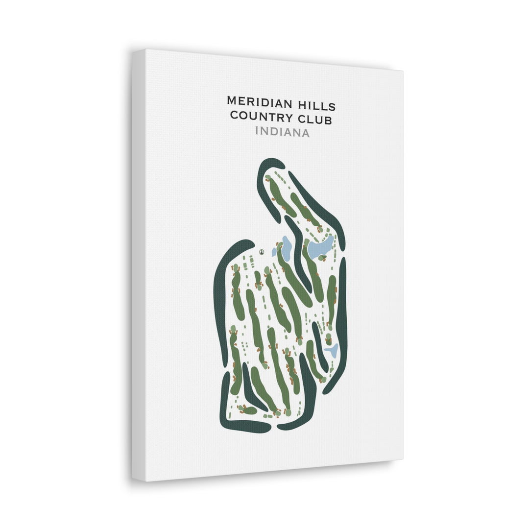 Meridian Hills Country Club, Indiana - Printed Golf Courses