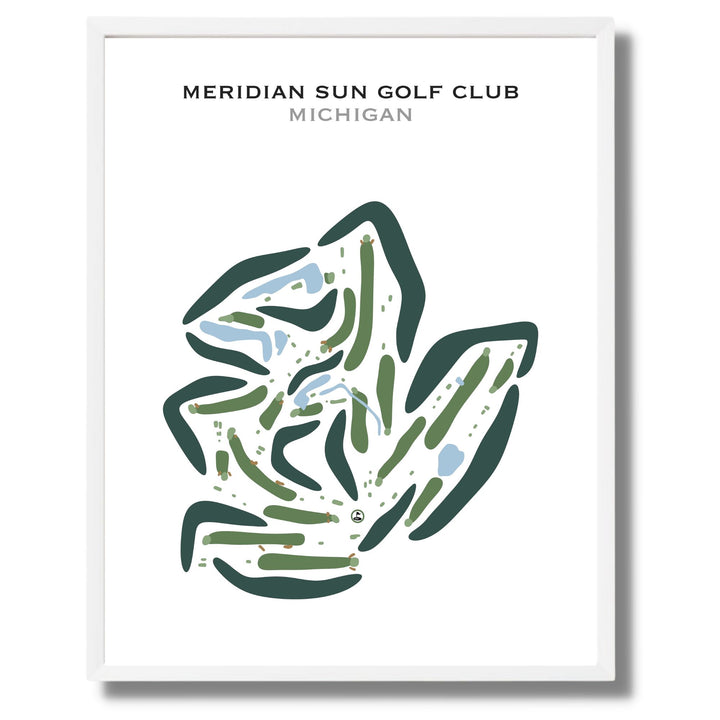 Meridian Sun Golf Club, Michigan - Printed Golf Courses