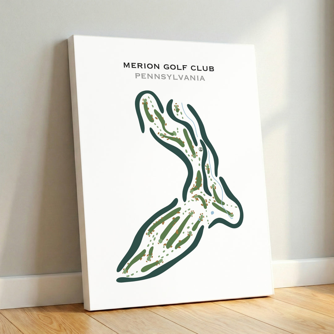 Merion Golf Club, Pennsylvania - Printed Golf Courses