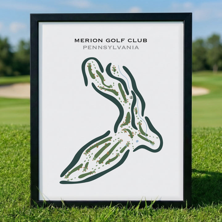 Merion Golf Club, Pennsylvania - Printed Golf Courses