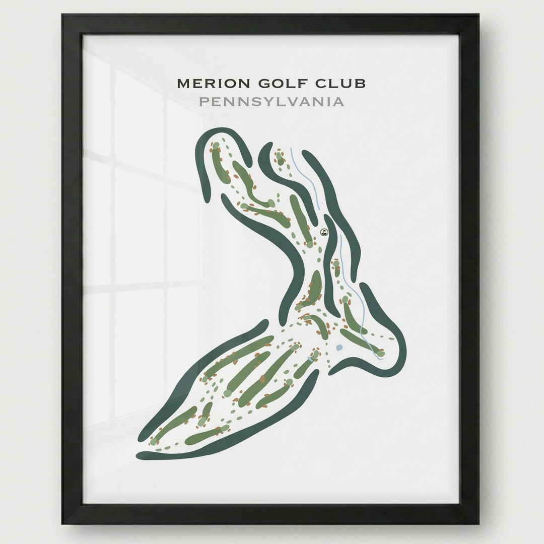 Merion Golf Club, Pennsylvania - Printed Golf Courses