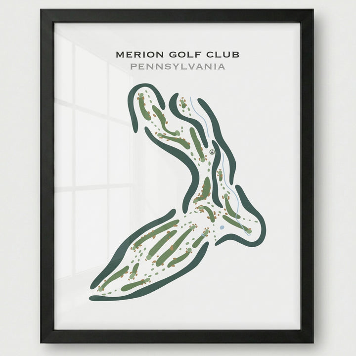 Merion Golf Club, Pennsylvania - Printed Golf Courses